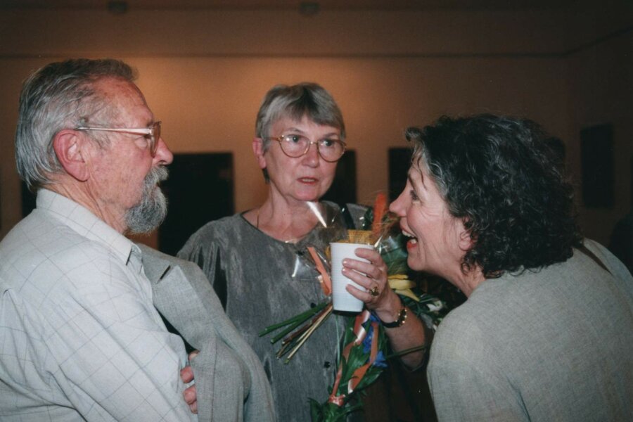 zprava Zdeněk Macháček, Marta Navrátilová, Stanislava Macháčková; foto: Anna Pecková